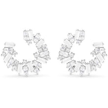 CZ Open Circle Earrings