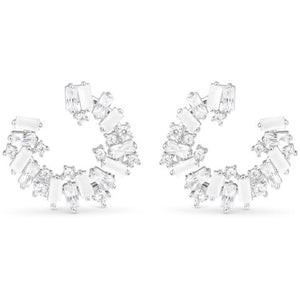 CZ Open Circle Earrings