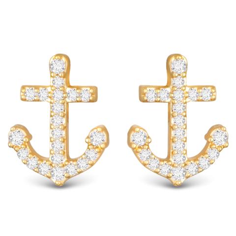 Small Anchor Earrings