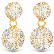 Wire Overlay Drop Earrings