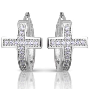 Cross Ear Hug Earrings