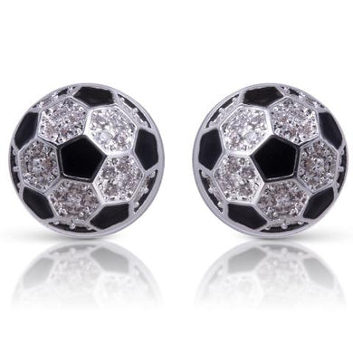 Soccer Ball Stud Earrings