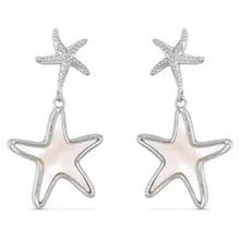 Mother of Pearl Starfish Drop Earrings