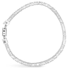 Cubic Zirconia Princess Tennis Bracelet