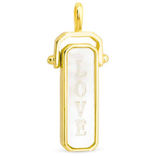 Mother of Pearl Love Pendant Charm