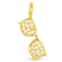 Cubic Zirconia Sunglasses Charm