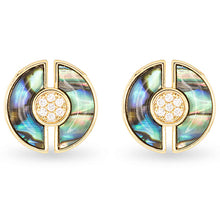 Abalone Circle Earrings