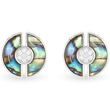 Abalone Circle Earrings
