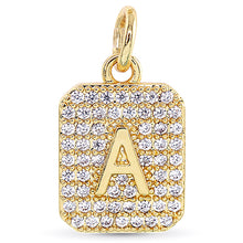 Cubic Zirconia Initial Charms