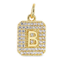Cubic Zirconia Initial Charms