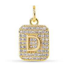 Cubic Zirconia Initial Charms