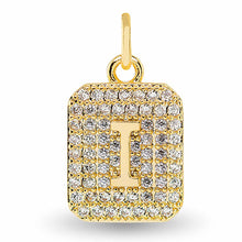 Cubic Zirconia Initial Charms