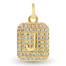 Cubic Zirconia Initial Charms