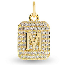 Cubic Zirconia Initial Charms