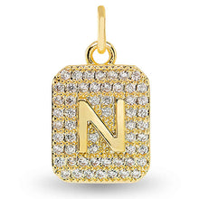 Cubic Zirconia Initial Charms