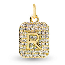 Cubic Zirconia Initial Charms
