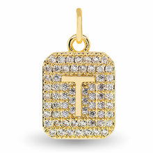 Cubic Zirconia Initial Charms