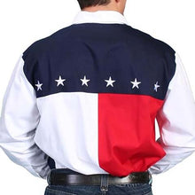 Patriotic Color Block Snap Shirt