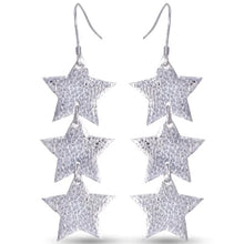 Three Star Earrings