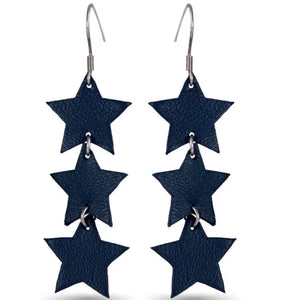 Three Star Earrings