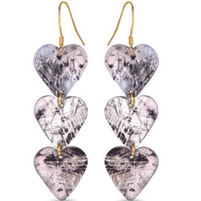 Three Hearts Earrings