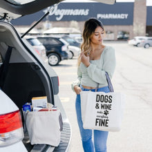 Dogs & Wine Tote Bag