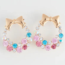 Pastel Wreath Drop Earrings