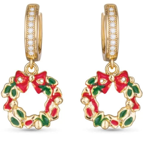 Wreath Drop Earrings