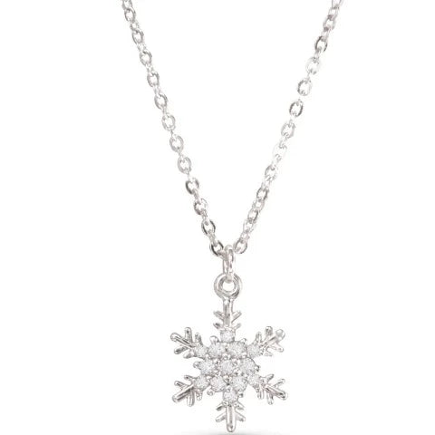 Silver Snowflake Necklace