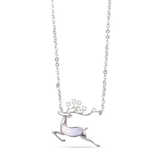 Leaping Reindeer Necklace