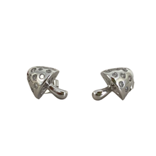 Pave Mushroom Stud Earrings