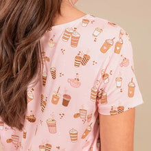 Love At First Sip Pajama V-Neck Top