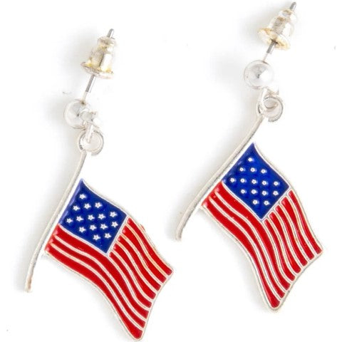 American Flag Earrings