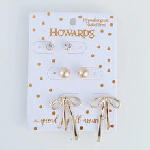 Holiday Bow Earring Trio