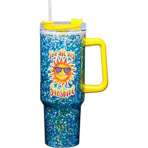 Sunshine Glitter Travel Mug