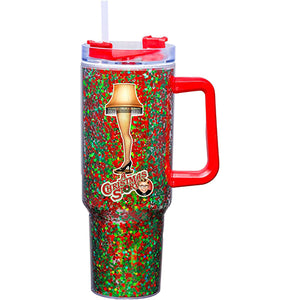 Leg Lamp Glitter Travel Mug