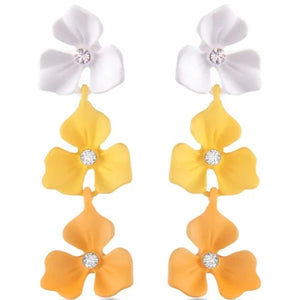 Trillium Flower Earrings