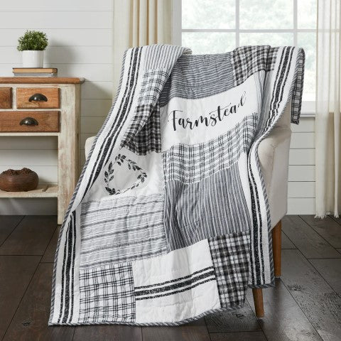 Sawyer Mill Stenciled Patchwork Throw