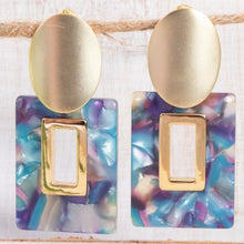 Open Square Earrings