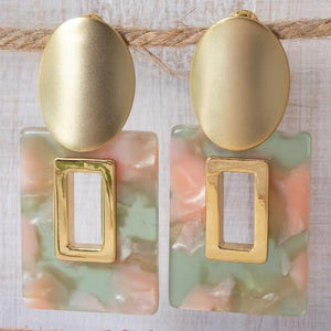 Open Square Earrings