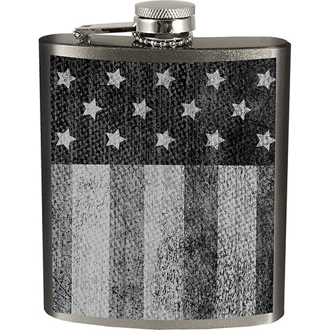 Grunge Flag Flask