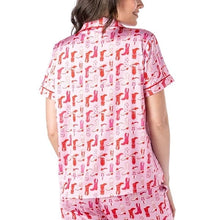 Bootie Sleep Satin Collared Lounge Top