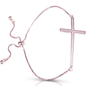 Arched Cross Pull-Cord Bracelet