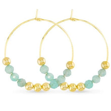 Beaded Hoop Earrings