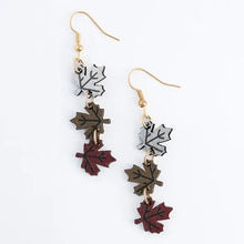 Autumn Maple Leaf Drop Earrings