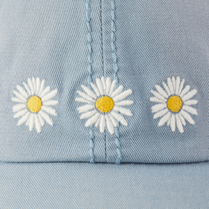 Three Painted Daisies Sunwashed Hat