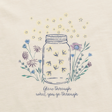 Fireflies Flowers Jar T-Shirt