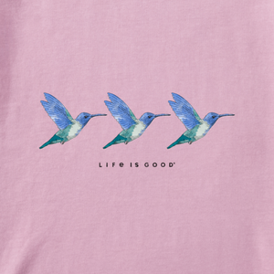 Three Hummingbirds V-Neck T-Shirt