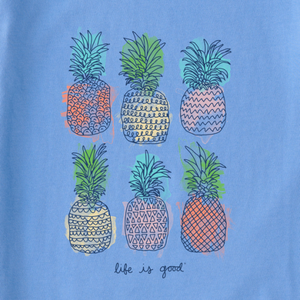Watercolor Pineapples Long Sleeve T-Shirt