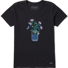 Wildflower Jar V-Neck T-Shirt